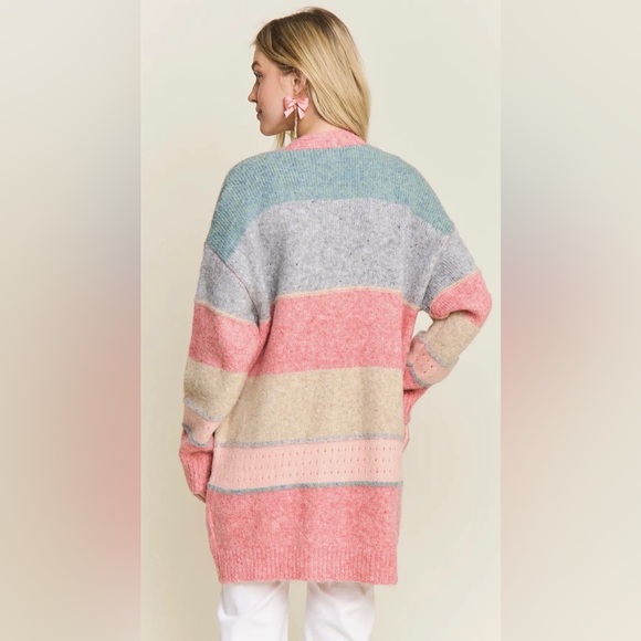 Colorblock Cardigan -OS - Picture 3 of 7